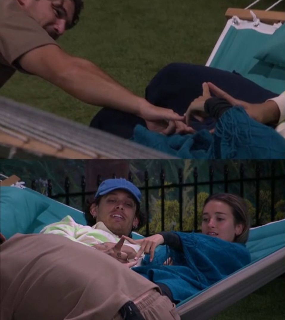 Jason, Lyric, and Rome Form "The Love Triangle" Alliance (With Hand Signs)